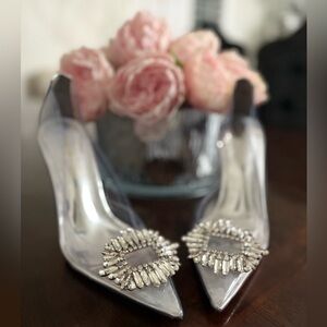 Good American Transparent Heels